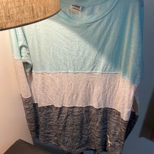 Victoria’s Secret Pink long sleeved color block T-shirt